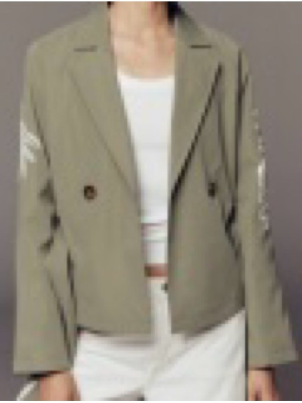 NWT Anthropologie Olive Green Cropped Belted Double-Breasted Trench Coat Size XS